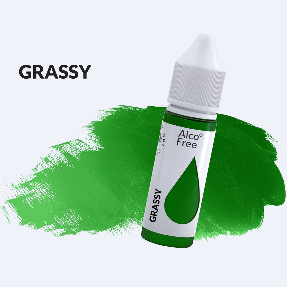 Grassy тату-краска травяная зелёная